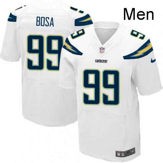 Men Nike Los Angeles Chargers 99 Joey Bosa Elite White NFL Jersey